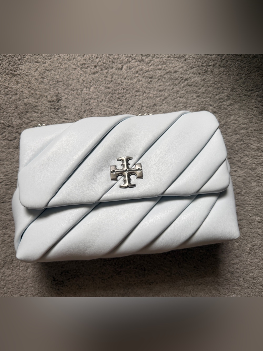 NWOT Tory Burch Kira Crossbody in Ice Blue